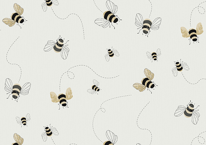 Bumble Bees, Honey - Twist&Fit Roller Blind - Image 6